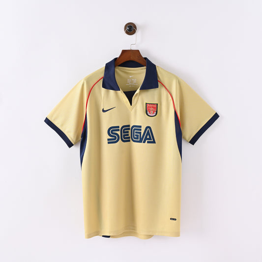 Camiseta Icónica Arsenal FC Temporada 2001/2002 (Visitante o Alternativa)
