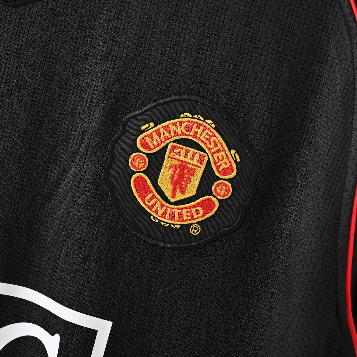 Camiseta Icónica Manchester United Temporada 2007/2008 (Visitante o Alternativa - Manga Larga)