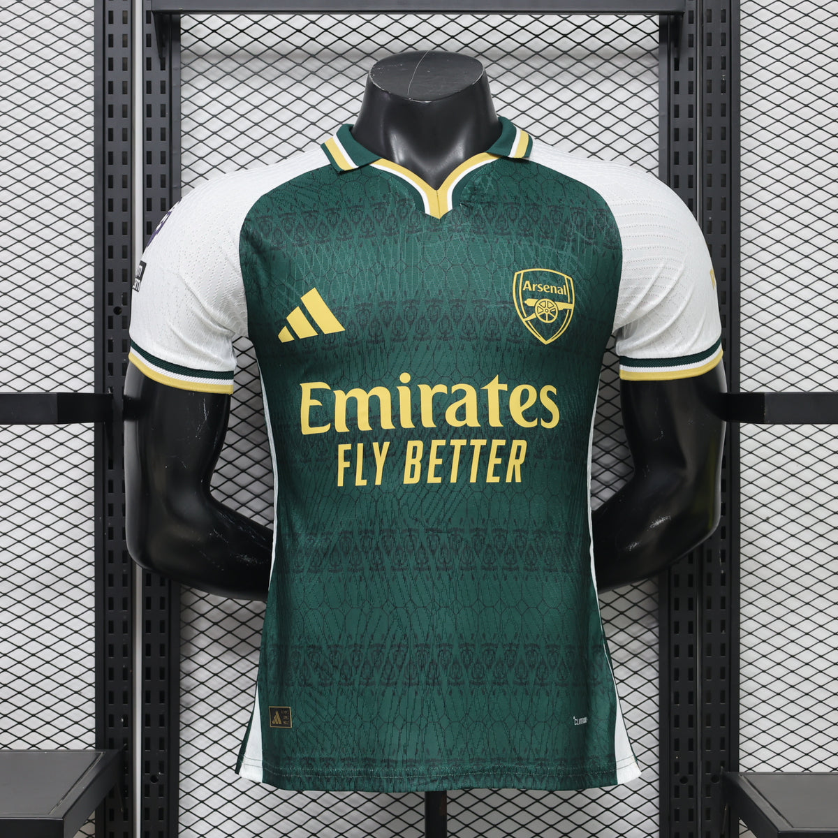 Arsenal FC – Conjunto de Visitante (Temporada 2023/2024) 🟢⚪